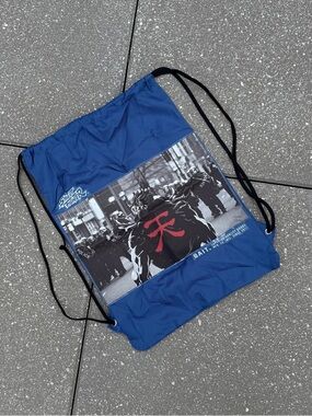 Bait x Street Fighter anime drawstring bag